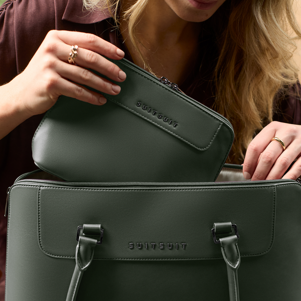 Mystique - Dark Olive - Laptop Accessoire Tasche