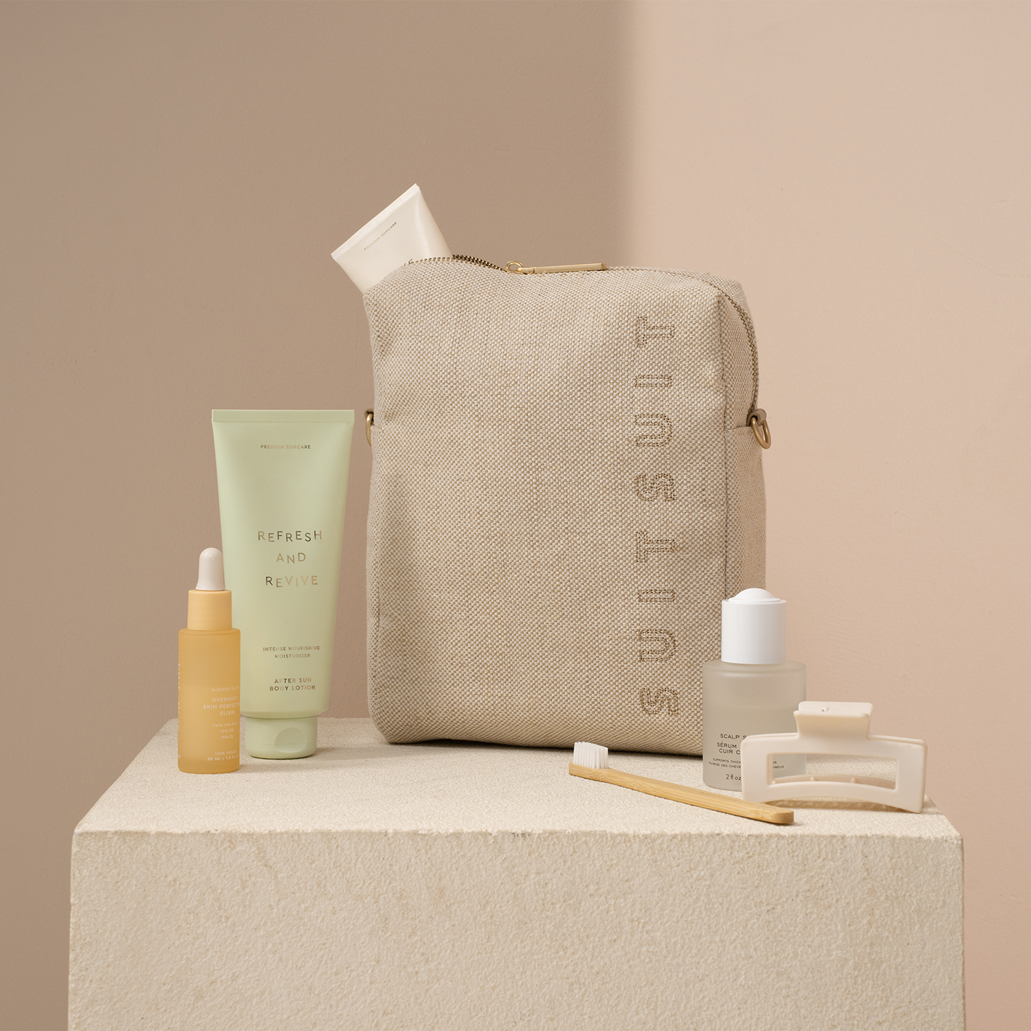 Fusion - Raw Cotton - Upright Kulturtasche