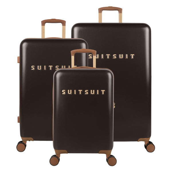 Fab Seventies Classic - Espresso Black - Kofferset (55/66/76 cm)