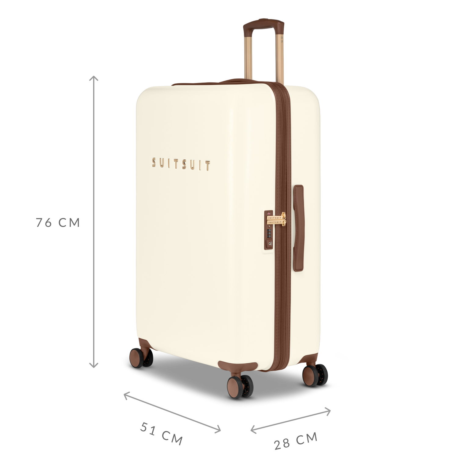 Fab Seventies - Antique White - Koffer Set (55/66/76 cm)