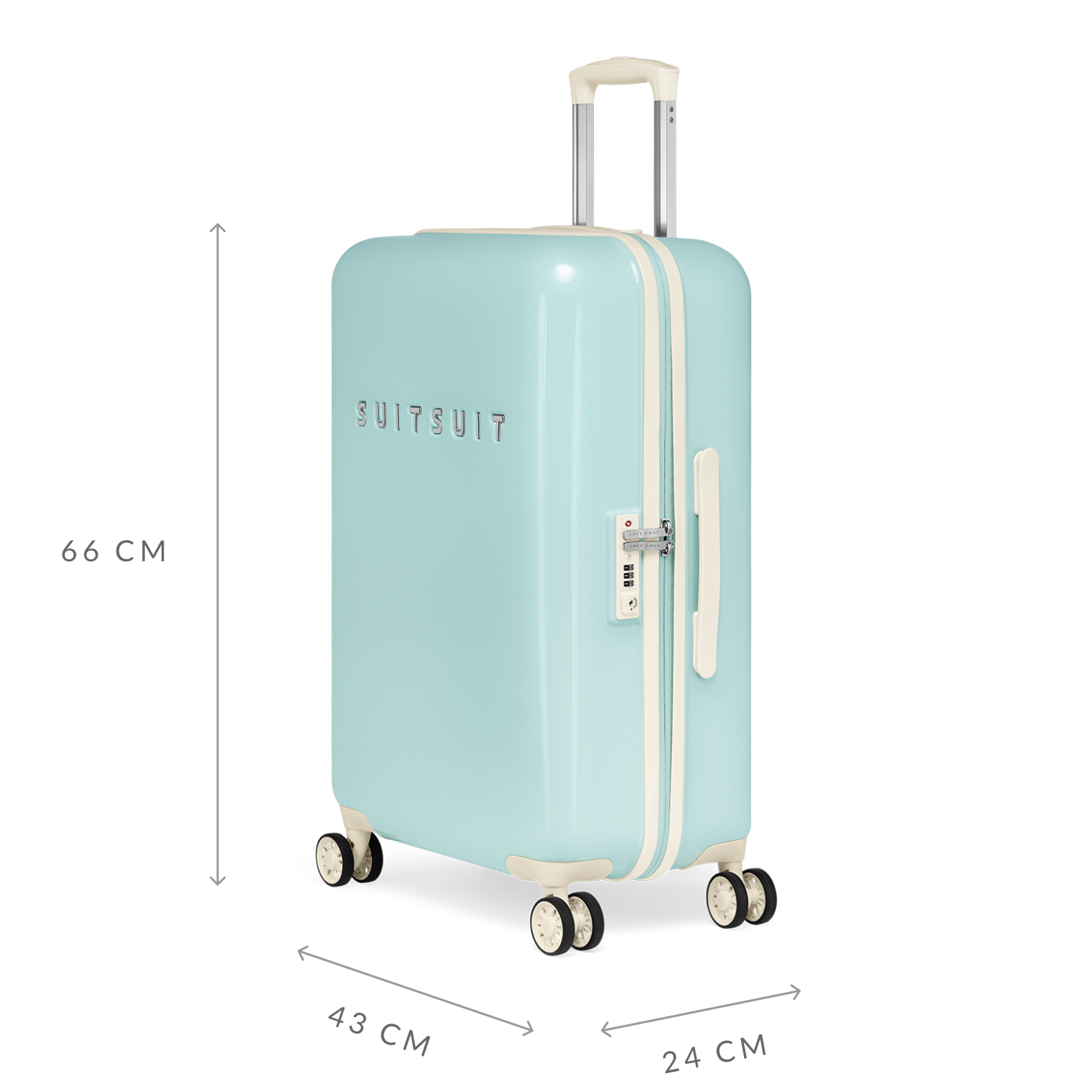 Fabulous Fifties - Luminous Mint - Reisekoffer (66 cm)