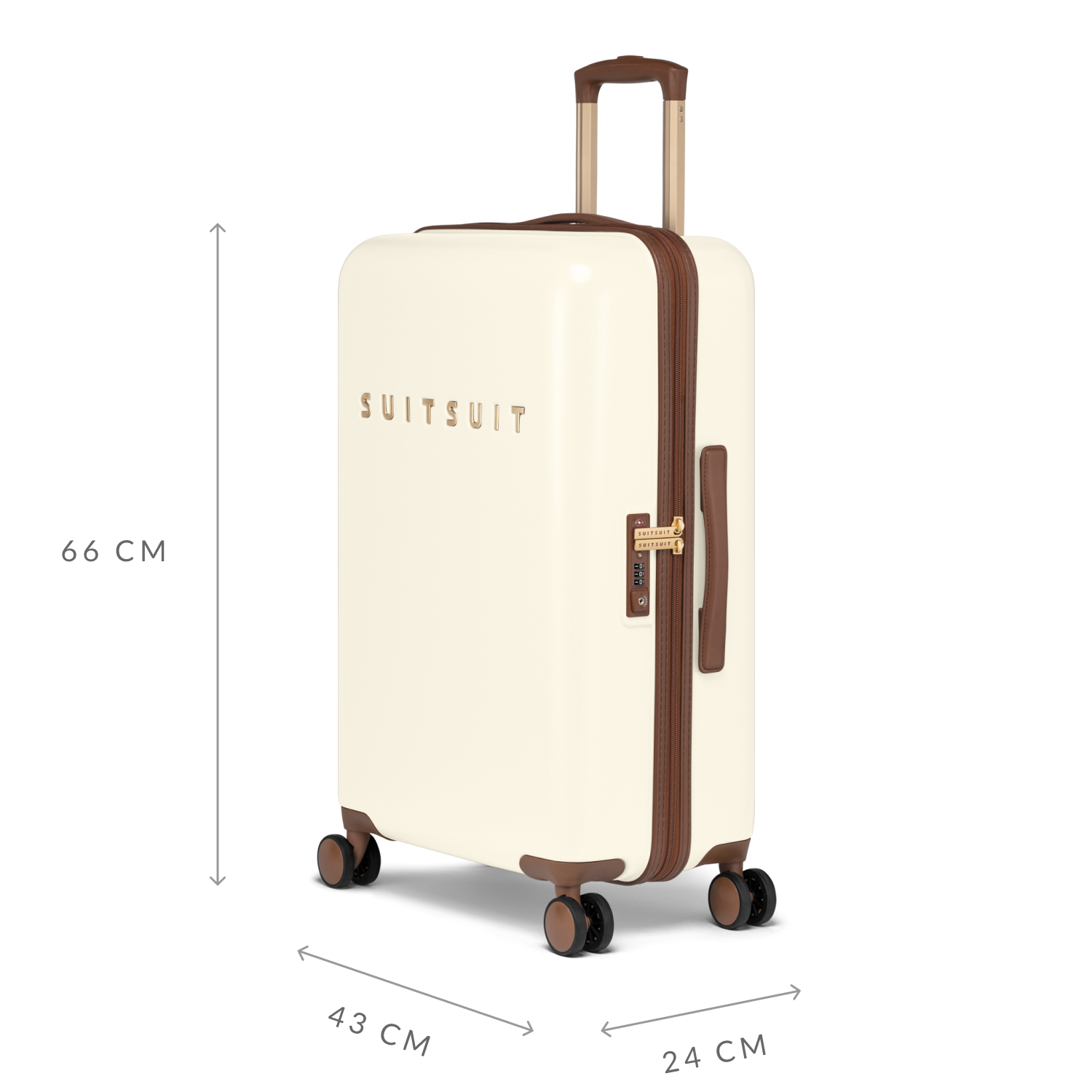 Fab Seventies - Antique White - Koffer Set (55/66/76 cm)