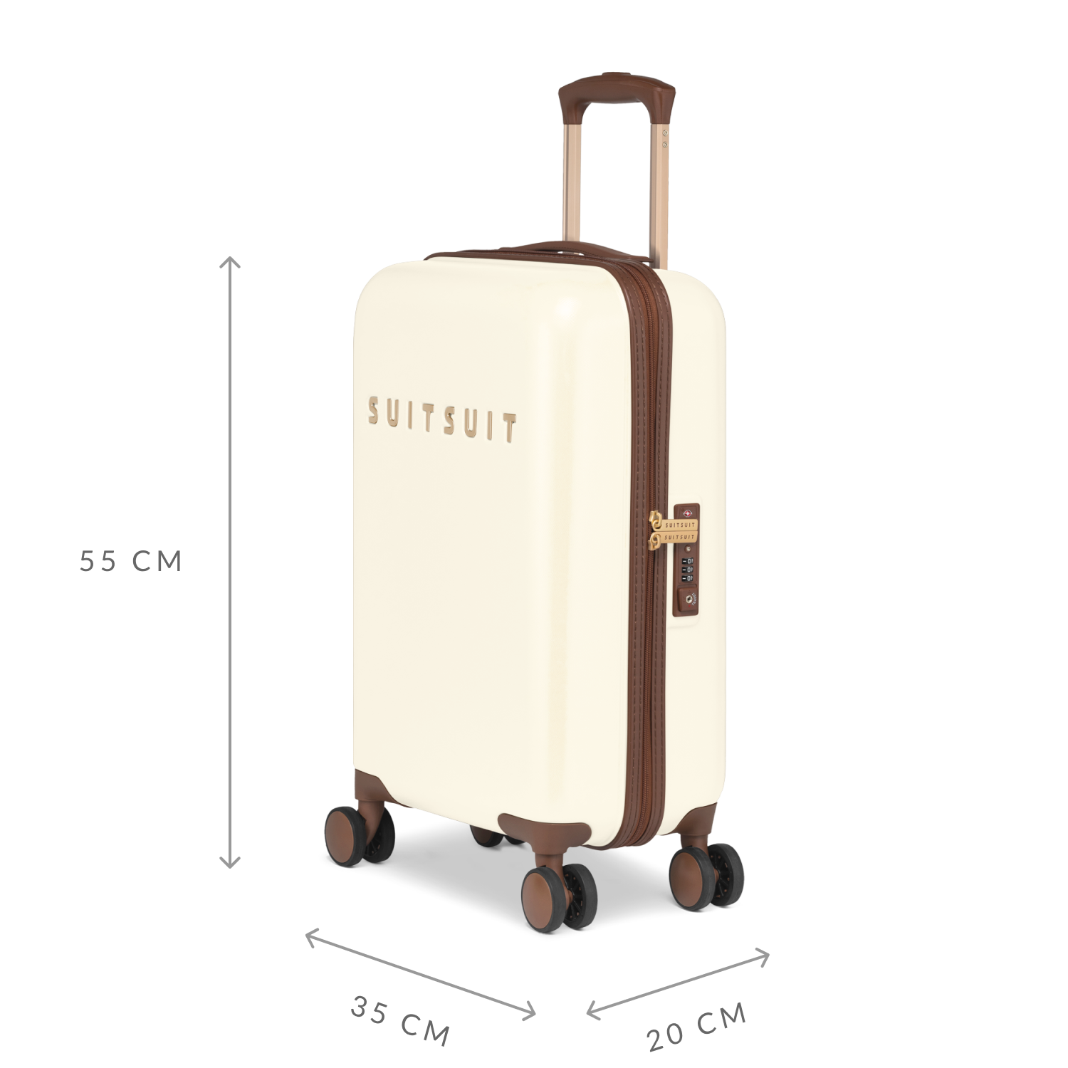 Fab Seventies - Antique White - Koffer Set (55/66/76 cm)