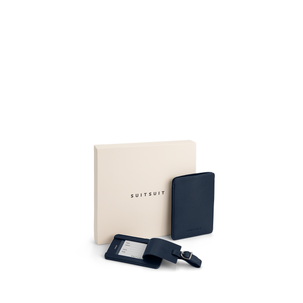 Mystique - Midnight Blue - Reisepass Etui & Gepäckhänger Groß