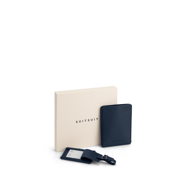 Mystique - Midnight Blue - Reisepass Etui & Gepäckhänger Medium