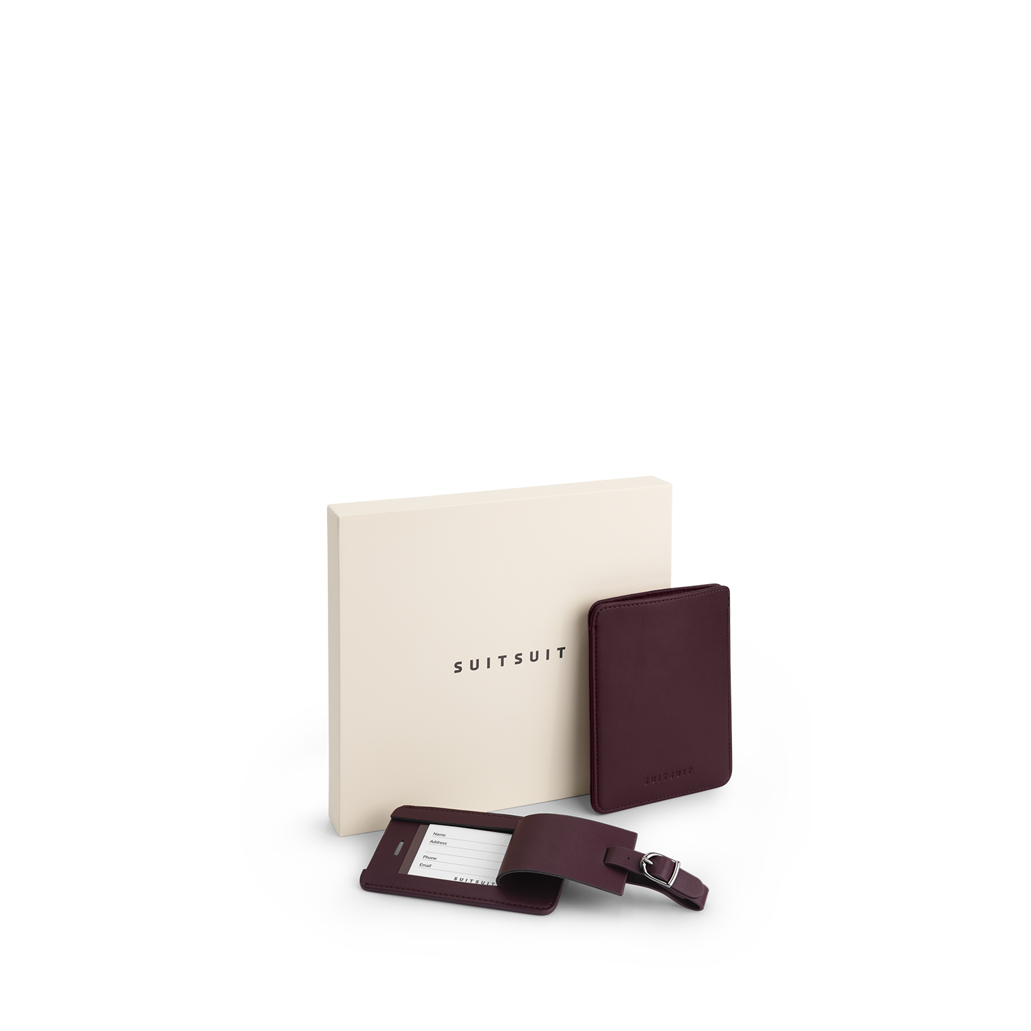 Mystique - Cherry Lacquer - Reisepass Etui & Gepäckhänger Groß