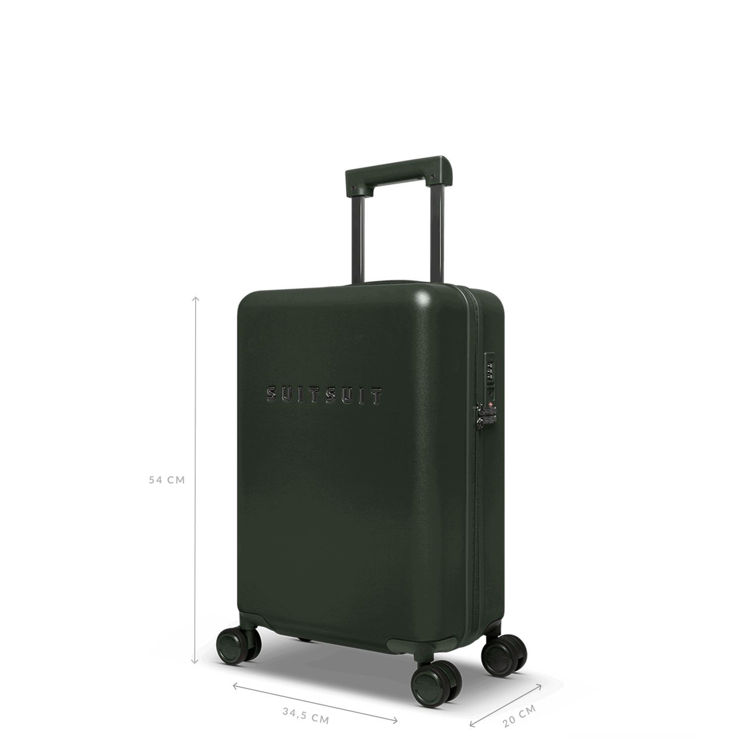 Mystique - Dark Olive - Koffer Set (55/66/76 cm)