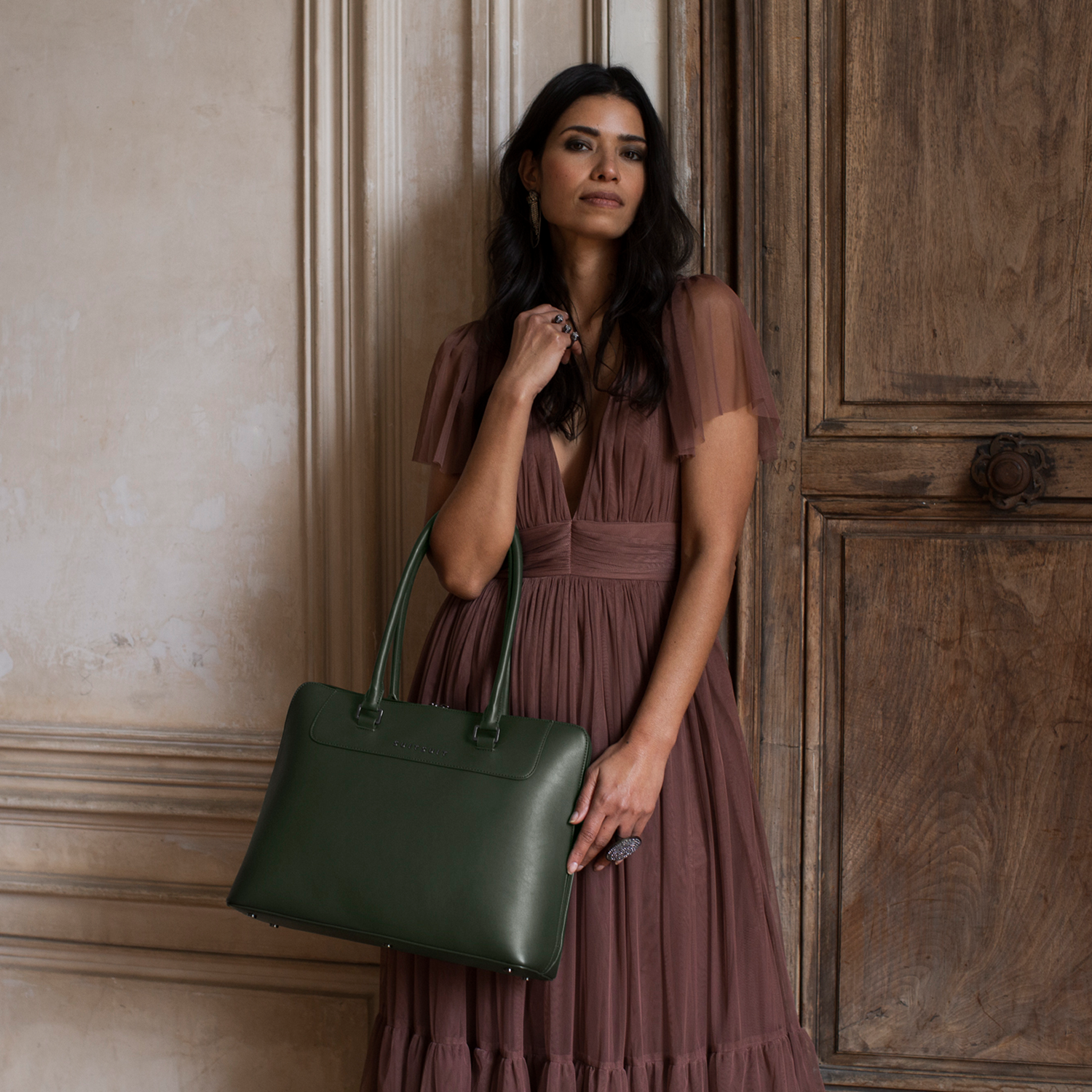 Mystique - Dark Olive - Laptop Tasche