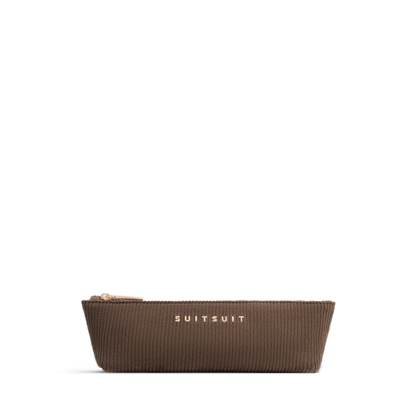 Fab Seventies - Corduroy Cocoa Brown - Kulturtasche S