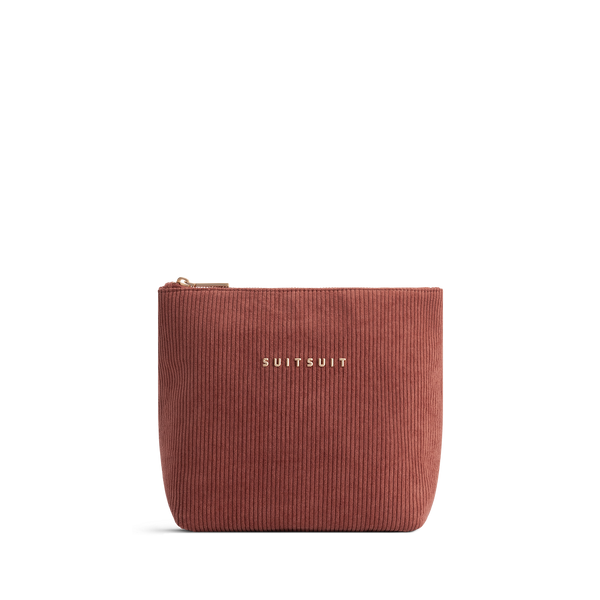 Fab Seventies - Corduroy Red Ochre - Kulturtasche L