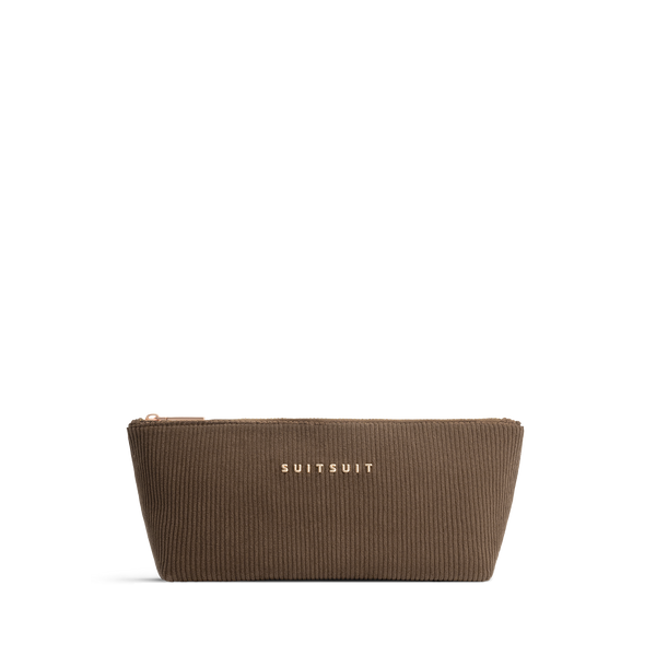 Fab Seventies - Corduroy Cocoa Brown - Kulturtasche M