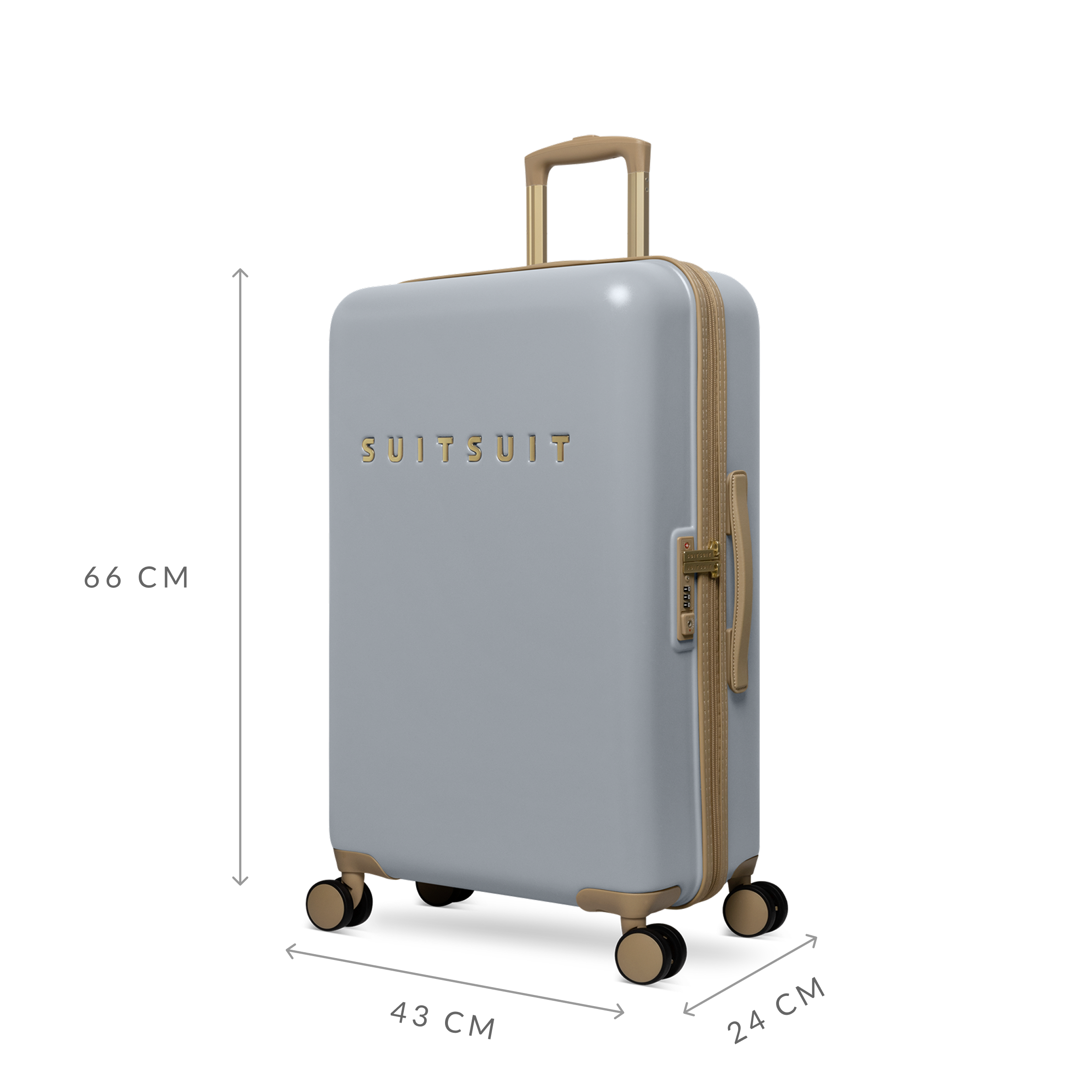 Fusion - Frosted Grey - Reisekoffer (66 cm)