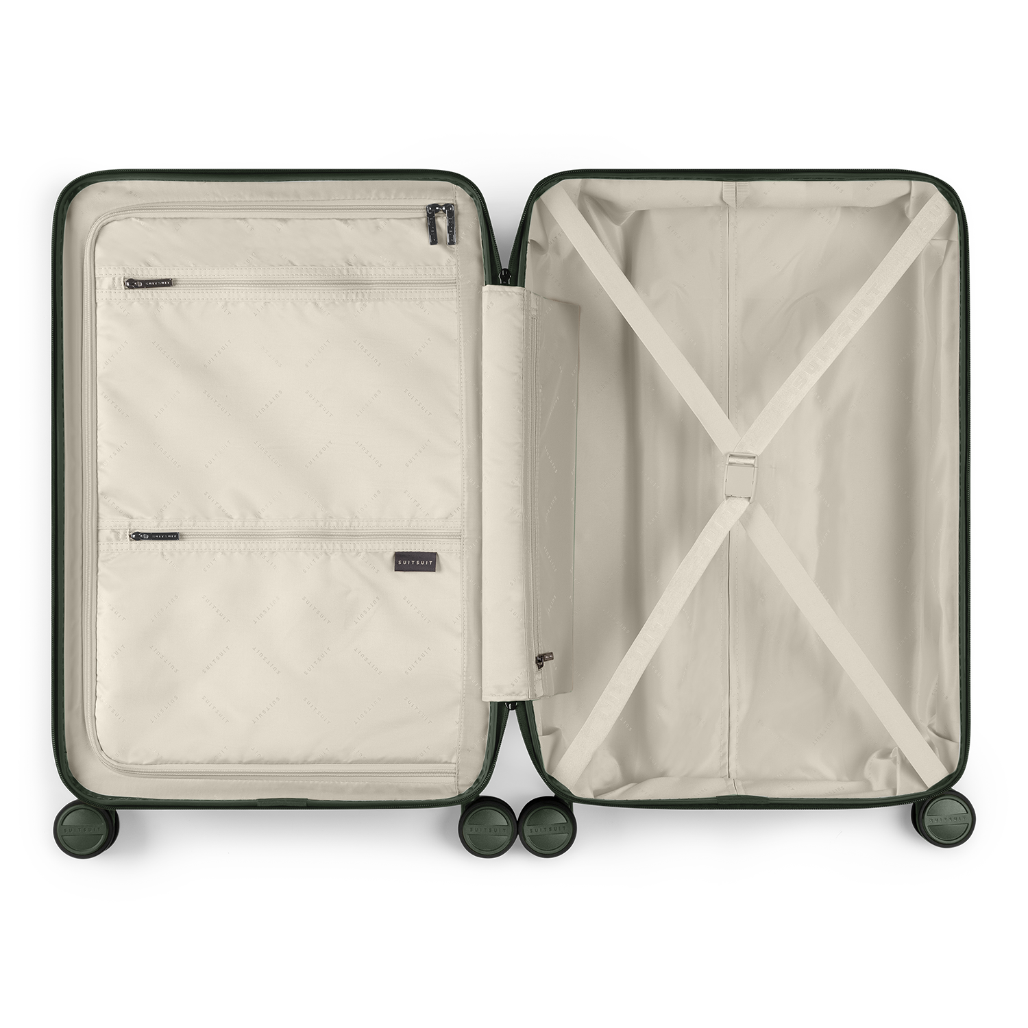 Mystique - Dark Olive - Koffer Set (55/66/76 cm)