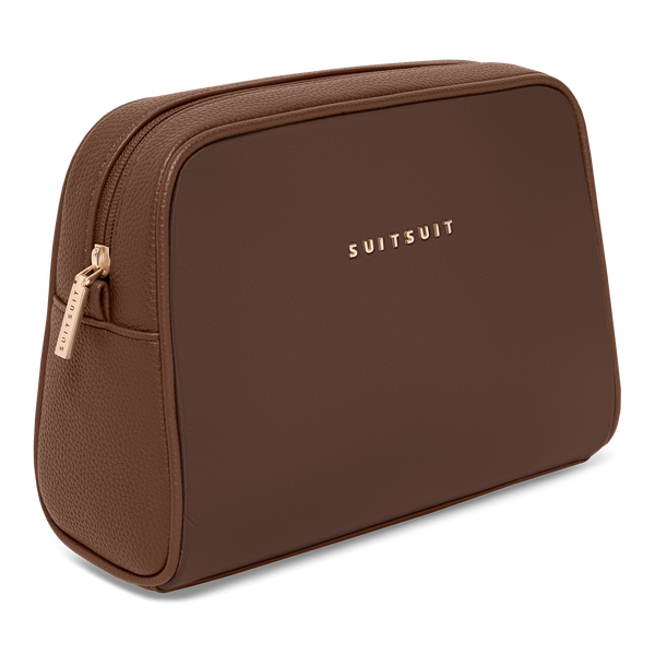 Serenity - Chocolate Brown - Kulturtasche XL & Kosmetiktasche