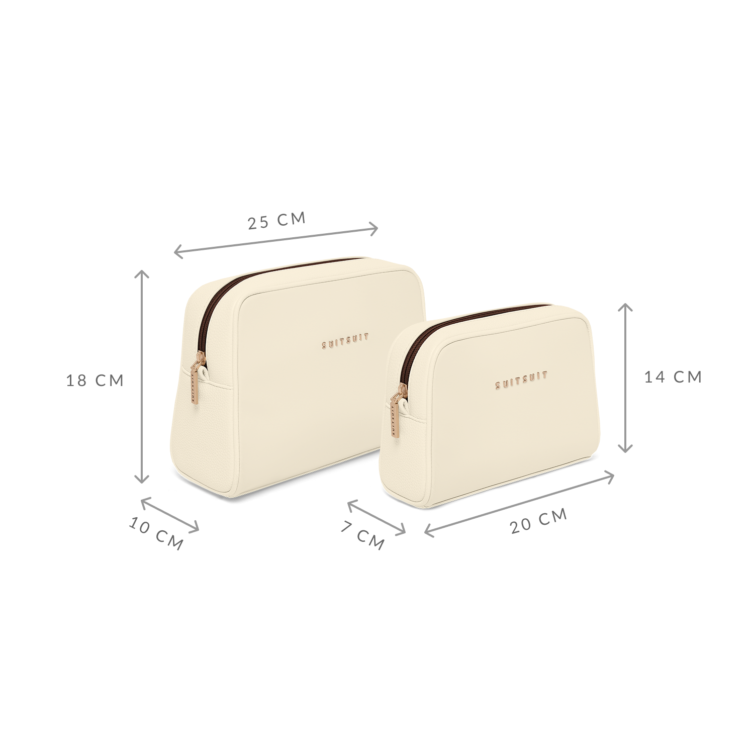 Serenity - Whisper White - Kulturtasche XL & Kosmetiktasche