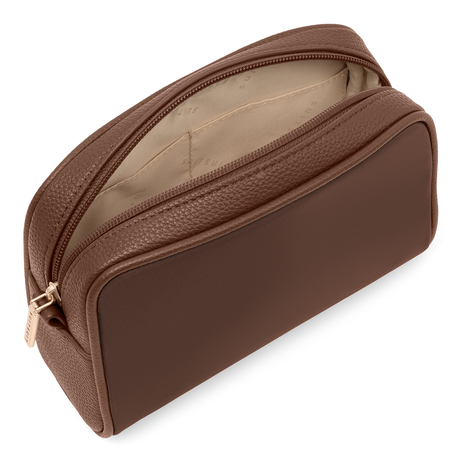 Serenity - Chocolate Brown - Kulturtasche XL & Kosmetiktasche