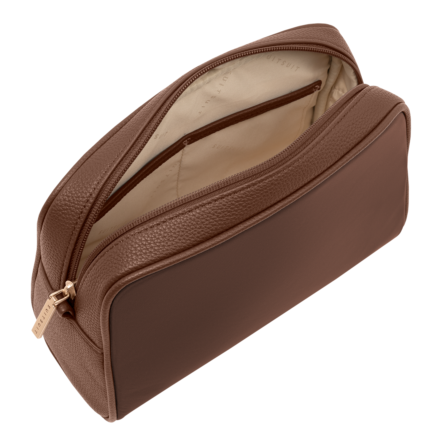 Serenity - Chocolate Brown - Kulturtasche XL & Kosmetiktasche