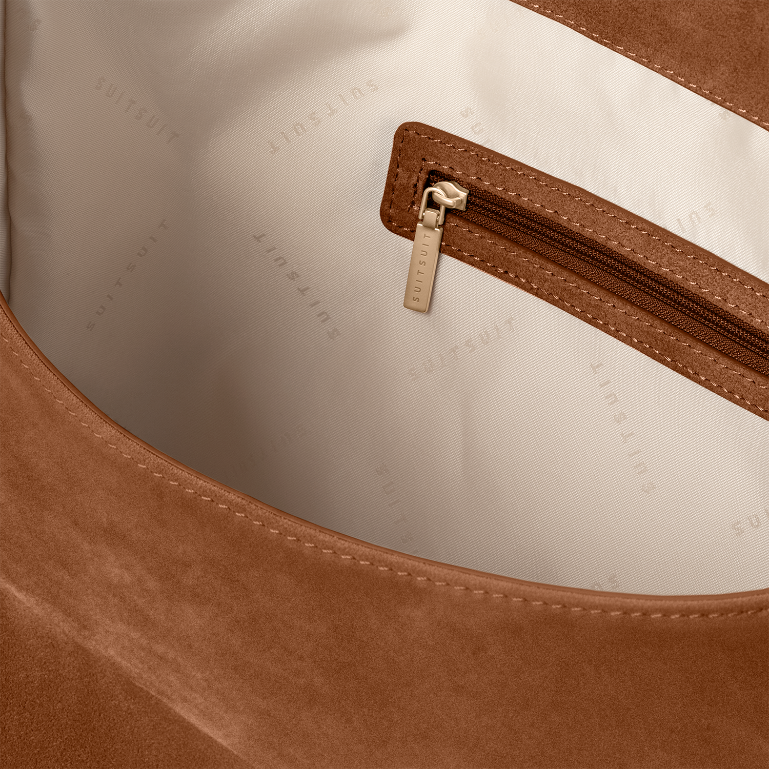 Serenity - Caramel Café - Slouchy Bag (Wildleder)