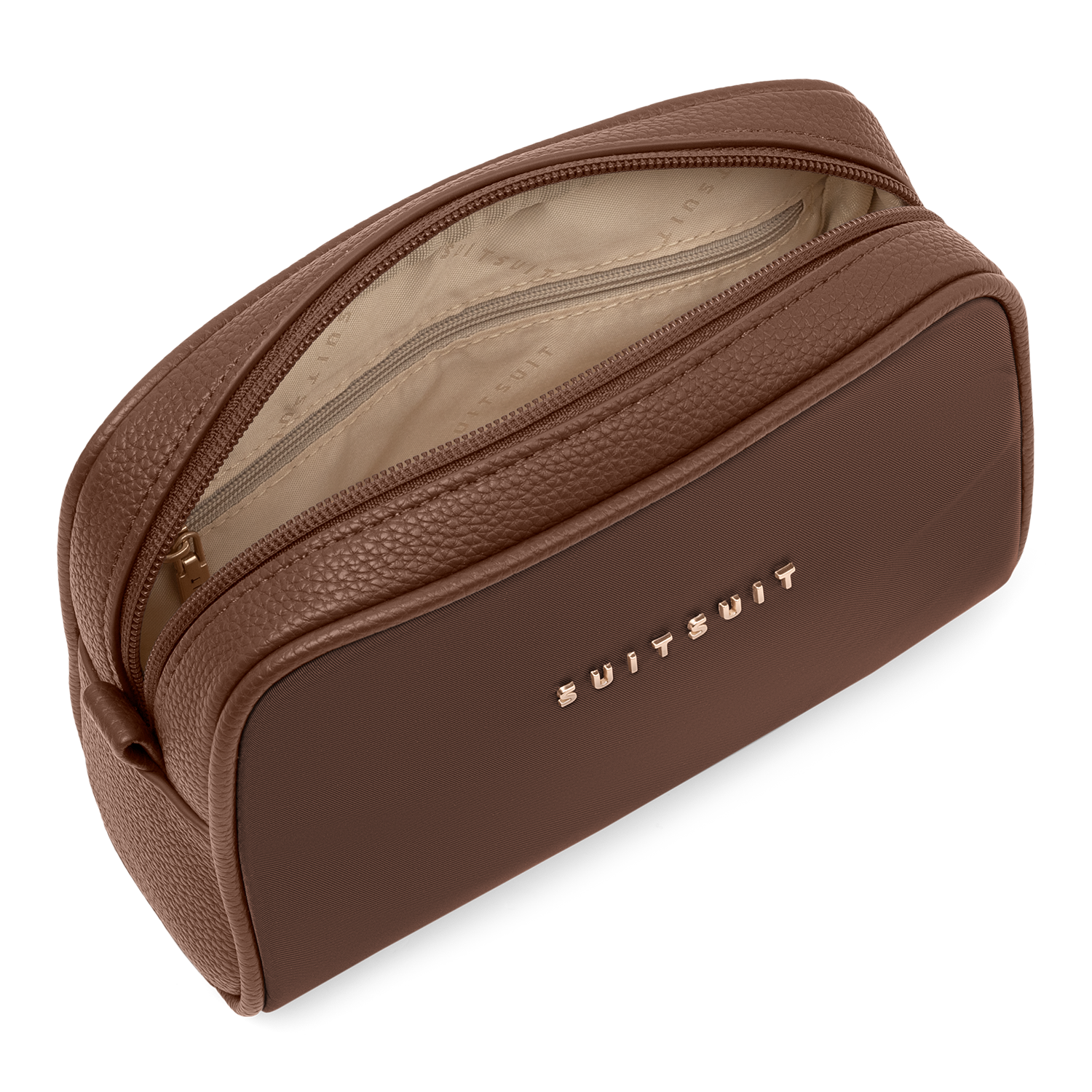 Serenity - Chocolate Brown - Kulturtasche XL & Kosmetiktasche