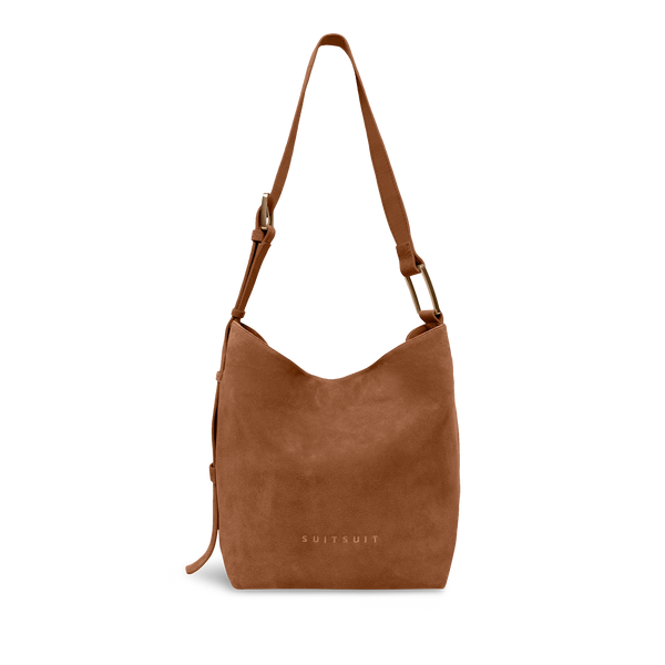 Serenity - Caramel Café - Slouchy Bag (Wildleder)