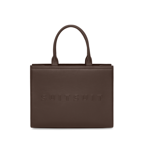 Serenity - Chocolate Brown - Shopper (Glattes Leder)