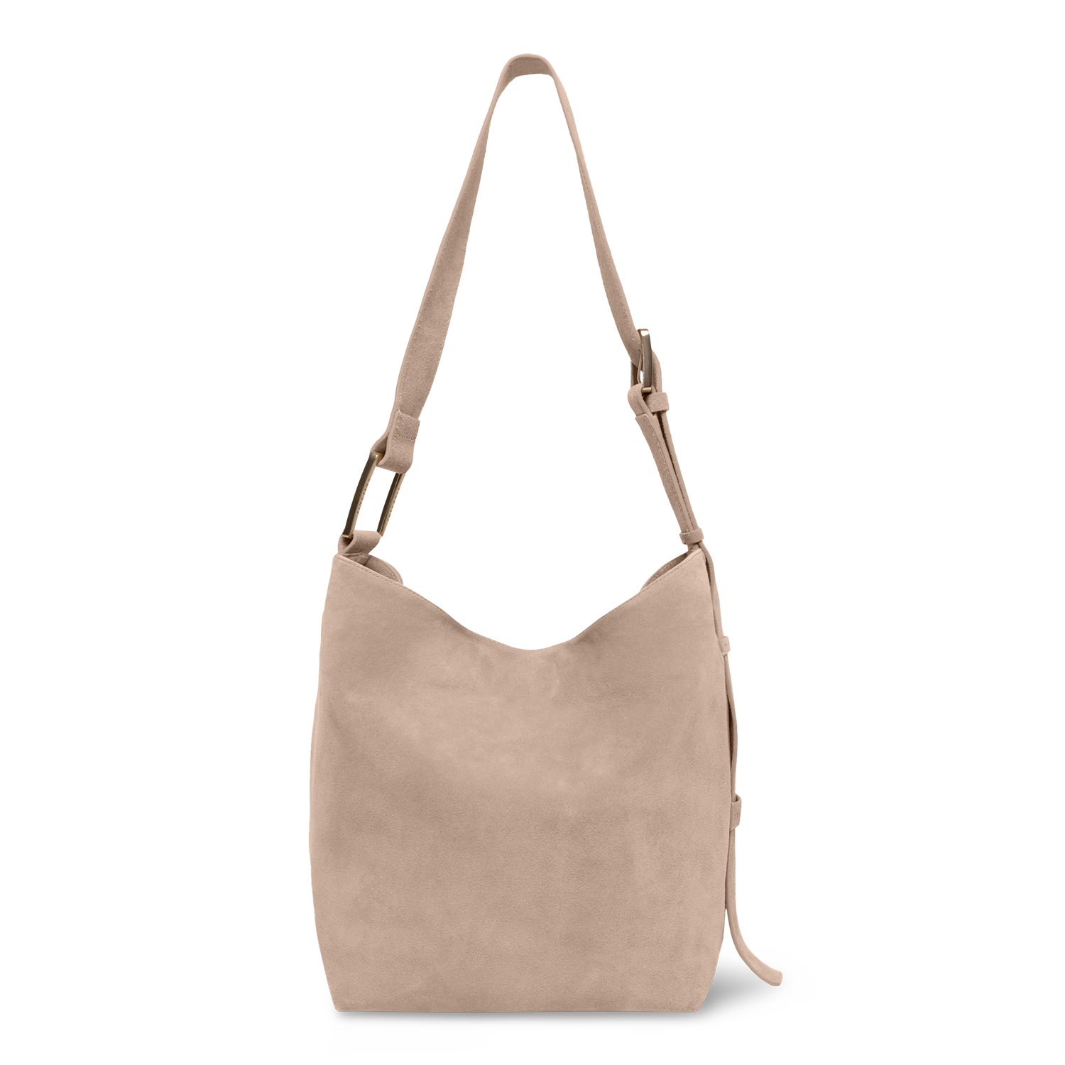 Serenity - Sandy Brown - Slouchy Bag (Wildleder)