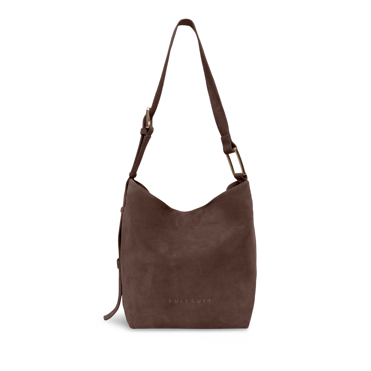 Serenity - Chocolate Brown - Slouchy Bag (Wildleder)