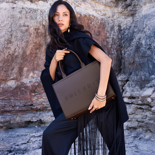 Serenity - Chocolate Brown - Shopper (Glattes Leder)