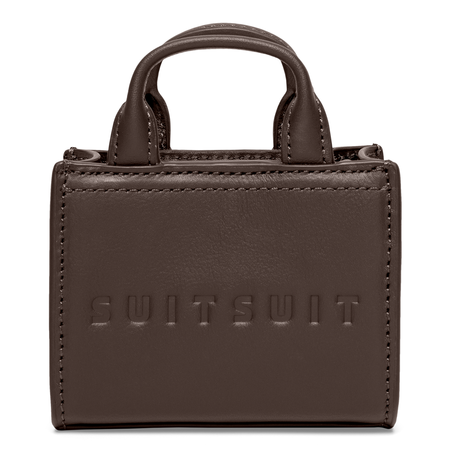 Serenity - Chocolate Brown - Micro Cross Body Bag (Glattes Leder)
