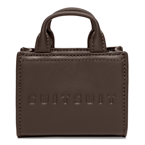 Serenity - Chocolate Brown - Micro Cross Body Bag (Glattes Leder)