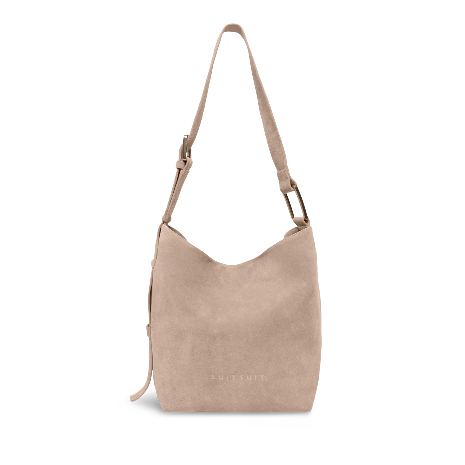 Serenity - Sandy Brown - Slouchy Bag (Wildleder)