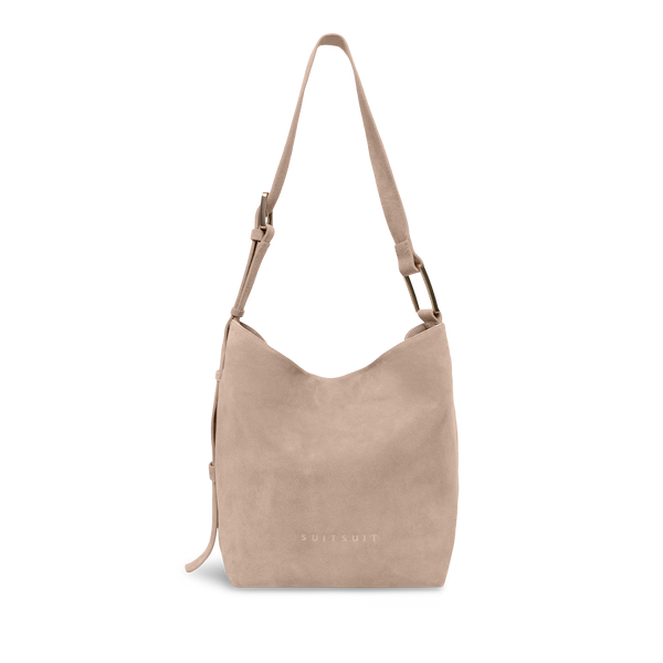 Serenity - Sandy Brown - Slouchy Bag (Wildleder)