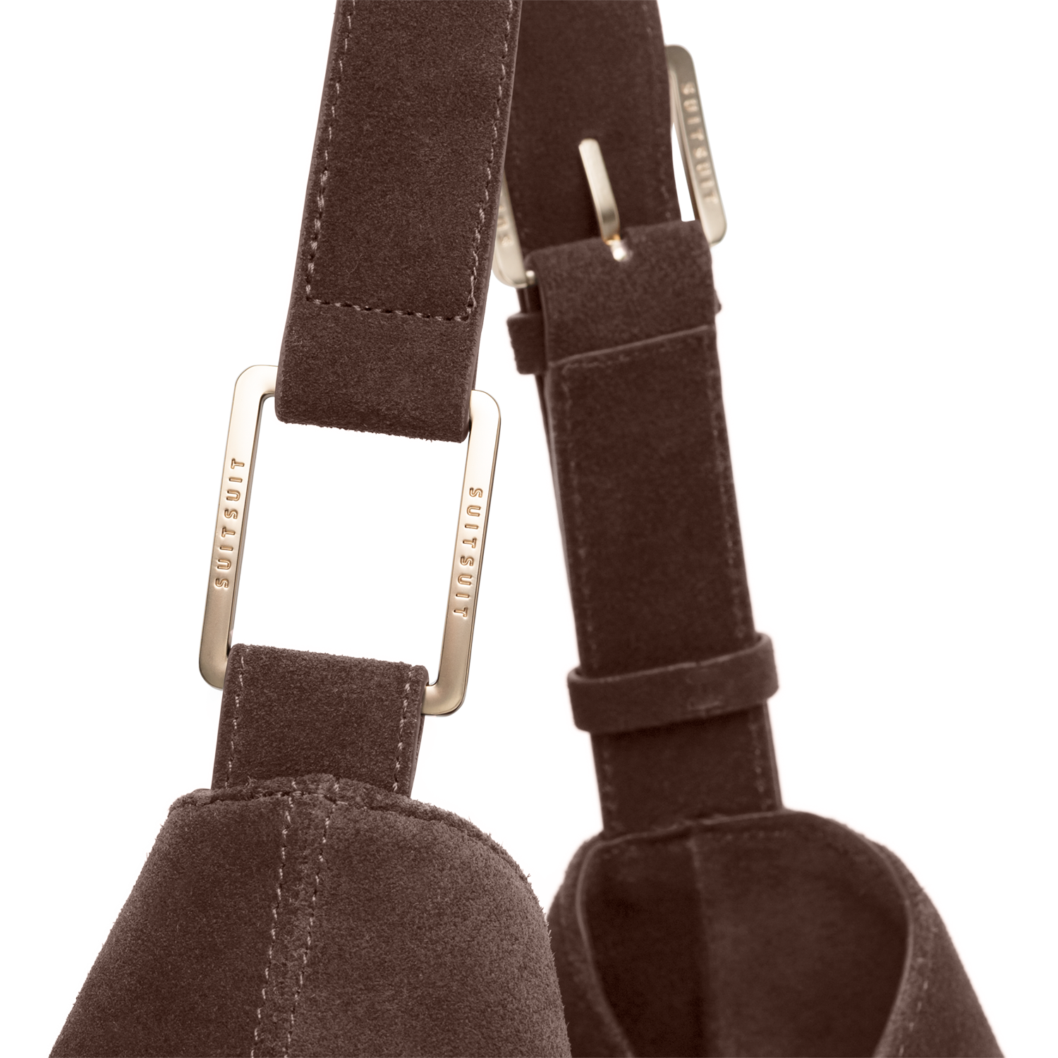Serenity - Chocolate Brown - Slouchy Bag (Wildleder)