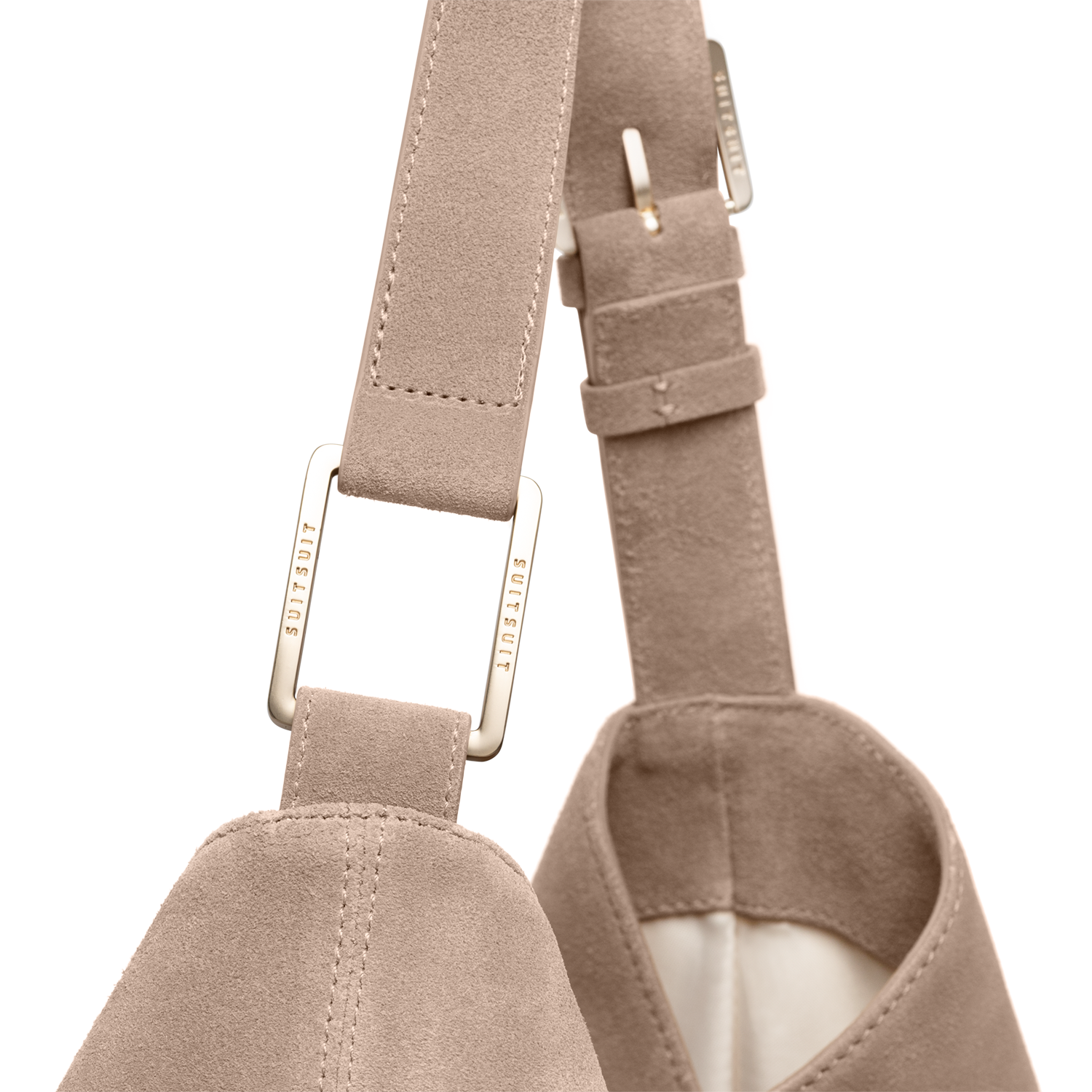 Serenity - Sandy Brown - Slouchy Bag (Wildleder)