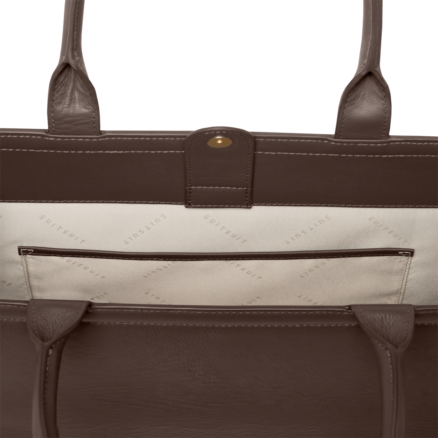 Serenity - Chocolate Brown - Shopper (Glattes Leder)