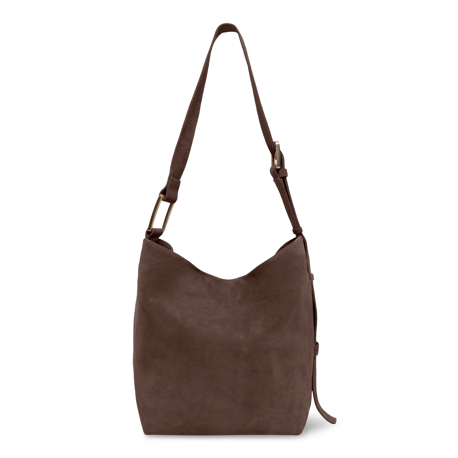 Serenity - Chocolate Brown - Slouchy Bag (Wildleder)