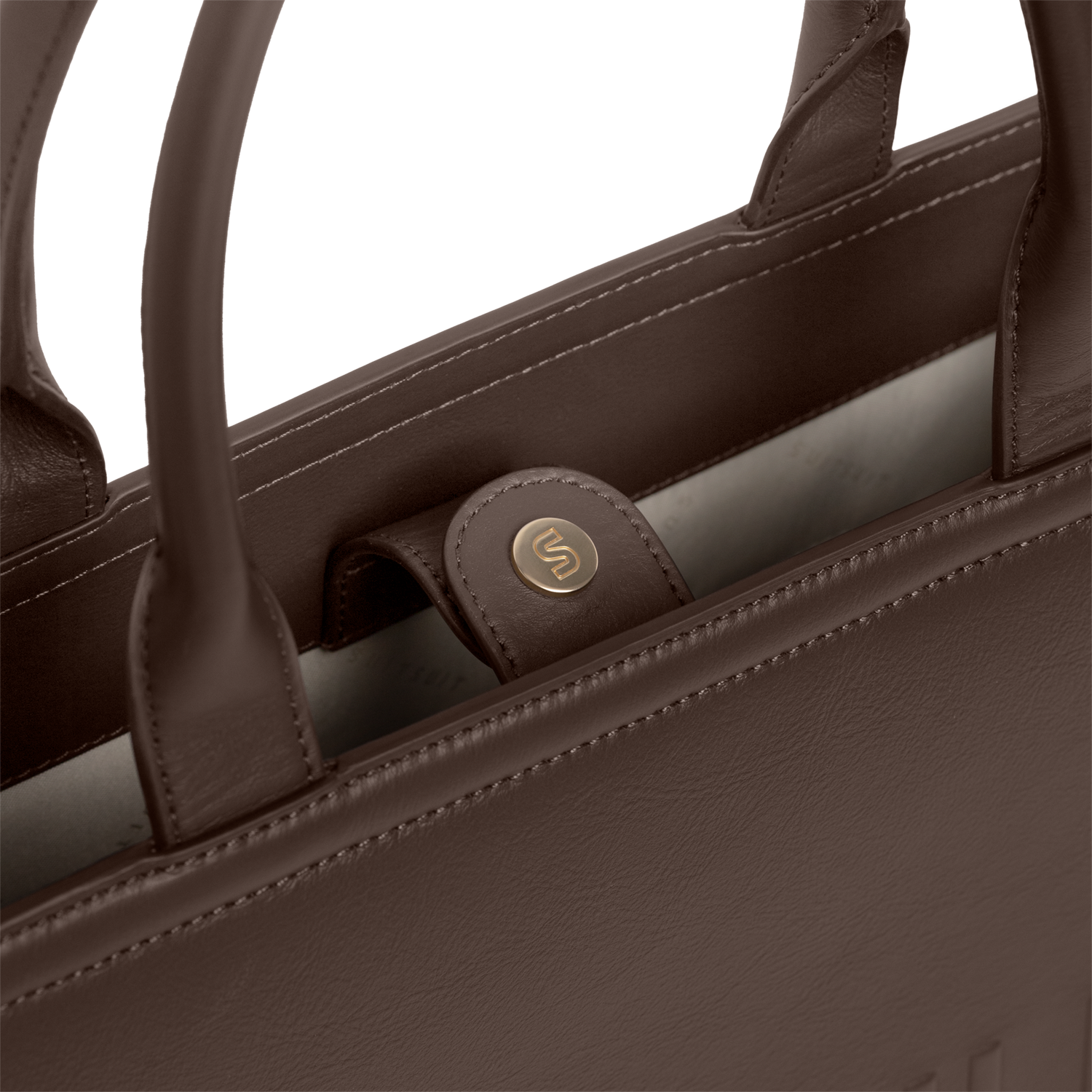 Serenity - Chocolate Brown - Shopper (Glattes Leder)