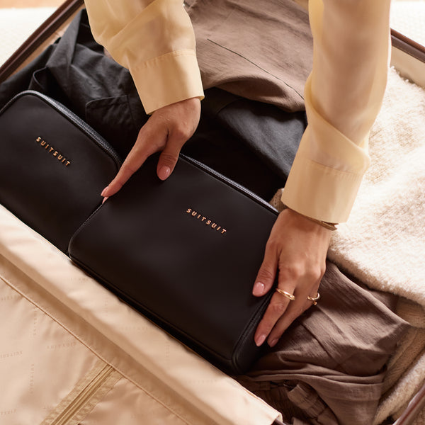 Serenity - Black Olive - Kulturtasche XL & Kosmetiktasche